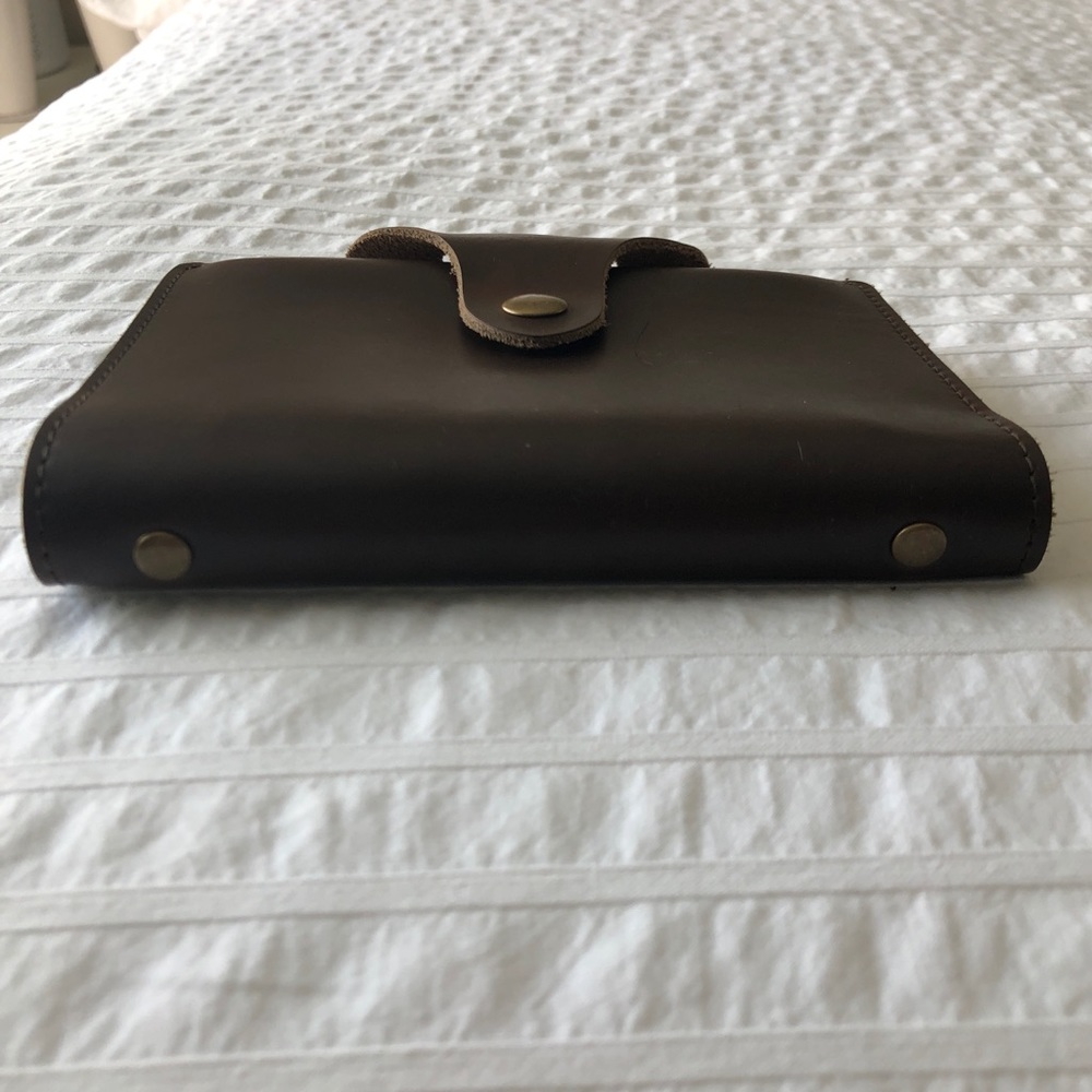 Genuine leather A6 planner with card slips - Picture 2 of 13